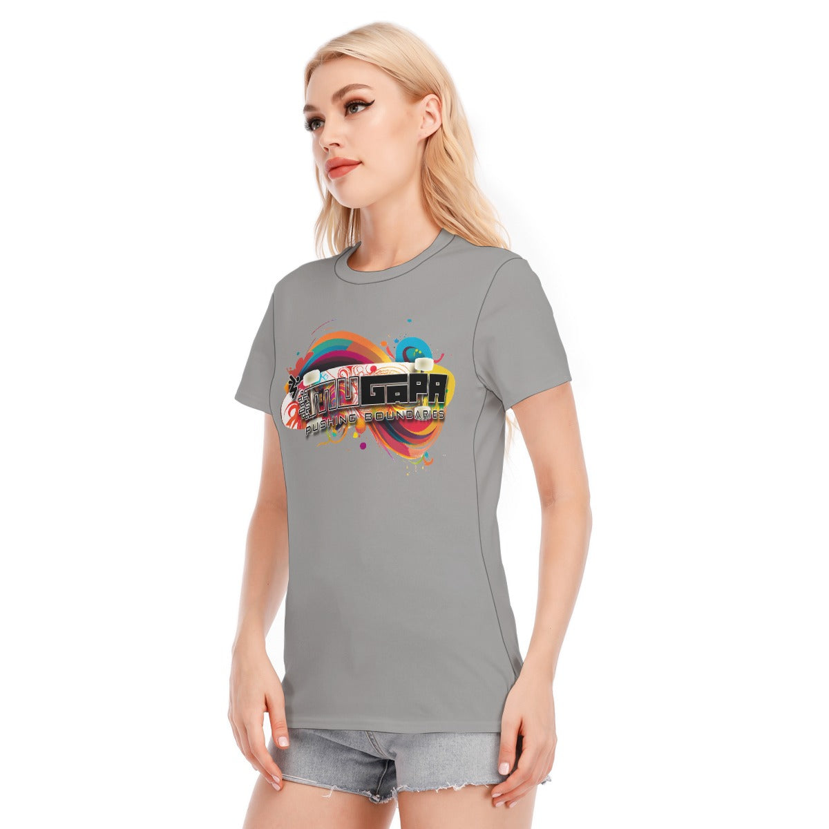 MUGAPA  Women's Round Neck T-Shirt | 190GSM Cotton