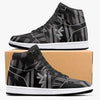 MUGAPA 352. New Black High-Top Leather Sneakers