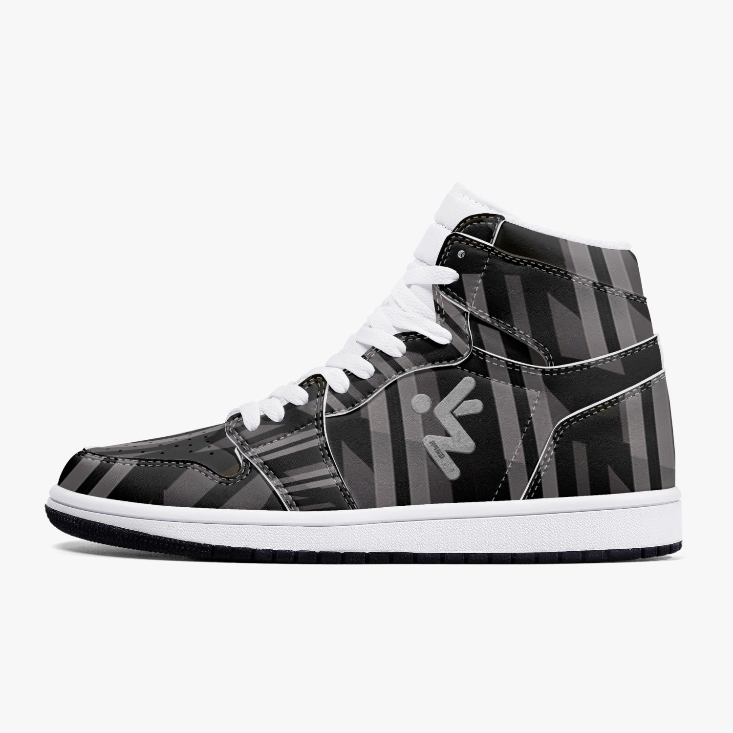 MUGAPA 352. New Black High-Top Leather Sneakers