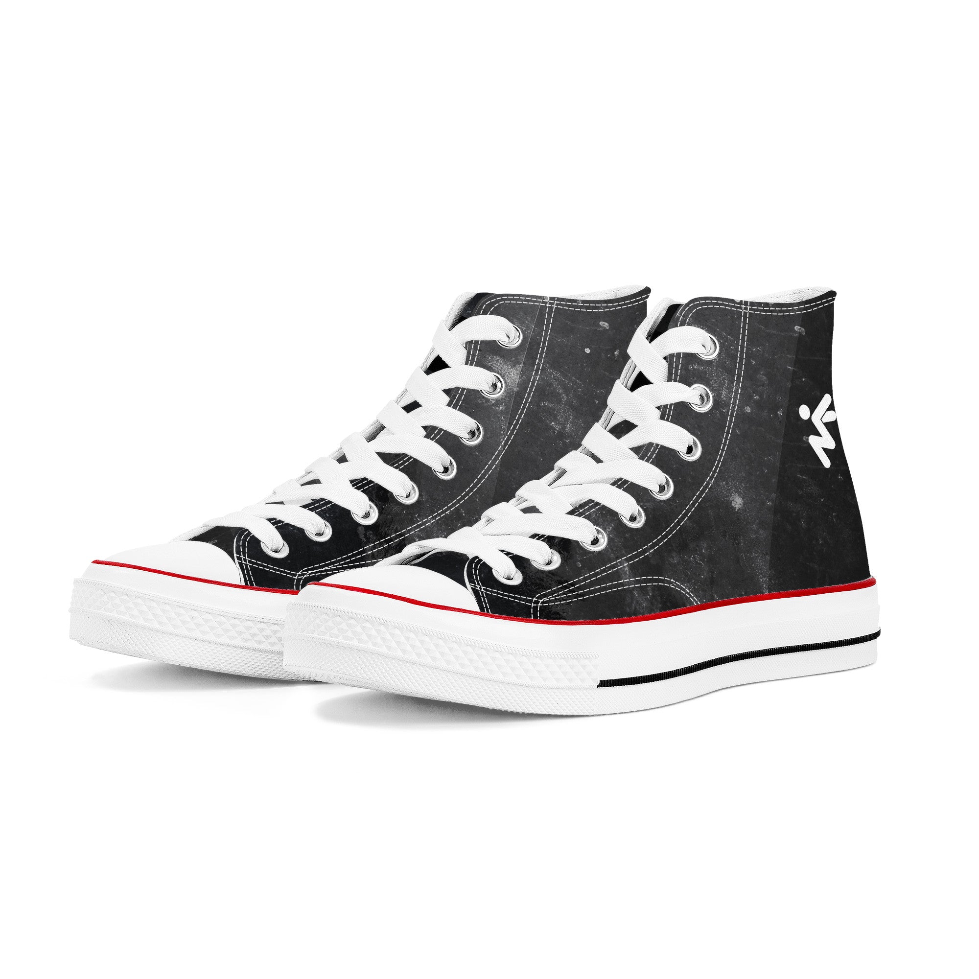 D70 High Top Canvas Shoes - White